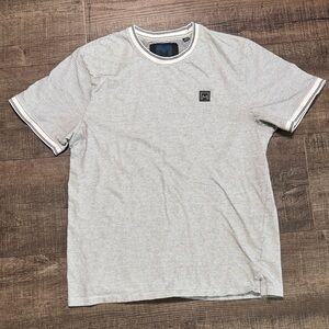 Classic Black and White Striped Men's Tee